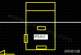 PCB設(shè)計(jì)時(shí)后焊元件焊盤開孔過大容易使焊錫流進(jìn)插座造成短路。