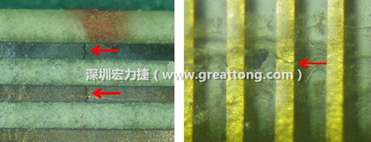 如果擔(dān)心這個(gè)方法可能對弄斷銅箔線路，也可以試著將銅箔線路旁沒有銅箔的位置切開，然后試著撕開剝離外層護(hù)膜(cover film)，達(dá)到相同的目的