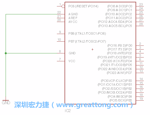 排針的用途是連接微控制器的輸出和輸入，它提供了一個平臺給焊線和針腳。