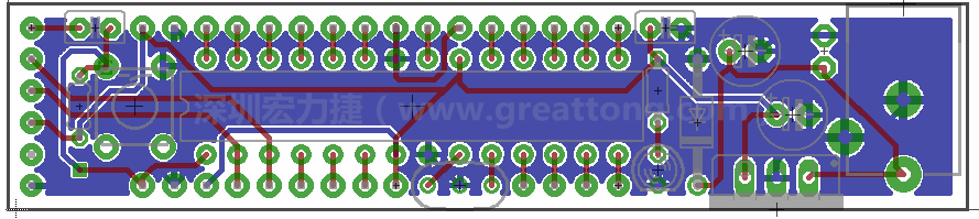 以上就是布線的所有步驟了。接下來就只剩下絲?。╯ilk-screen）、建立Gerber檔跟drill檔和送去印刷電路板廠制作的步驟。