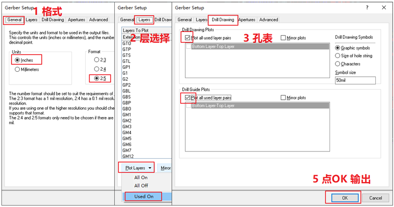 輸出Gerber部分，F(xiàn)ile下選擇 Gerber Files